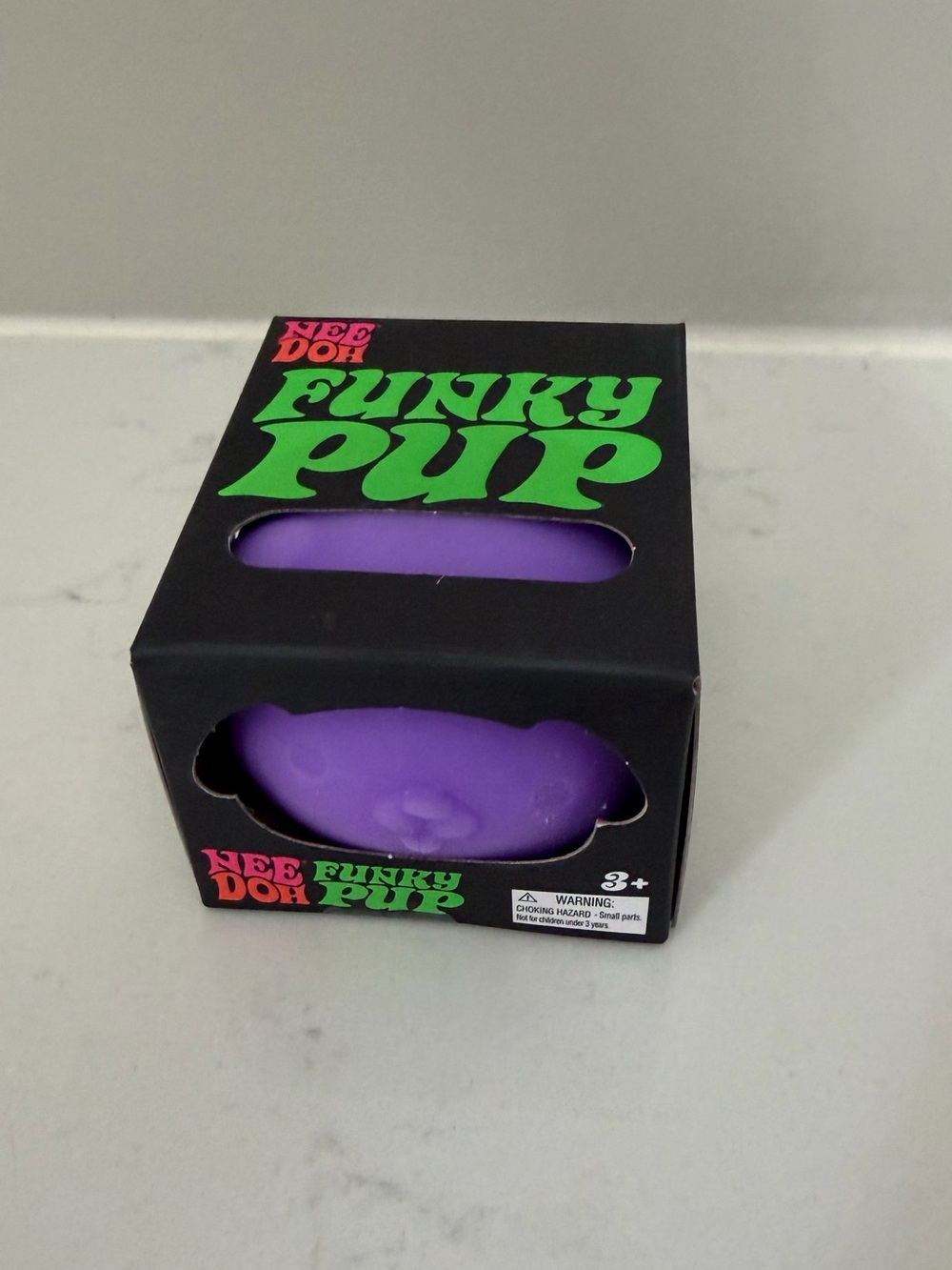 NEW NeeDoh Funky Pup Squishy Toy - Purple
